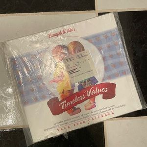 Campbells timeless values collectible calendar year 2000 new in plastic wrapping
